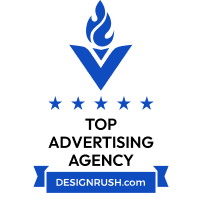 DesignRush Top Advertising Agency badge